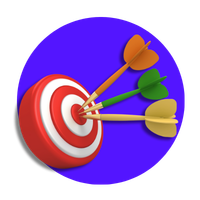 icon target on top of a purple circle